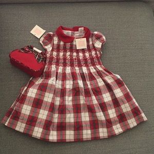 Janie & Jack Dress, bloomers, and purse. NWT.